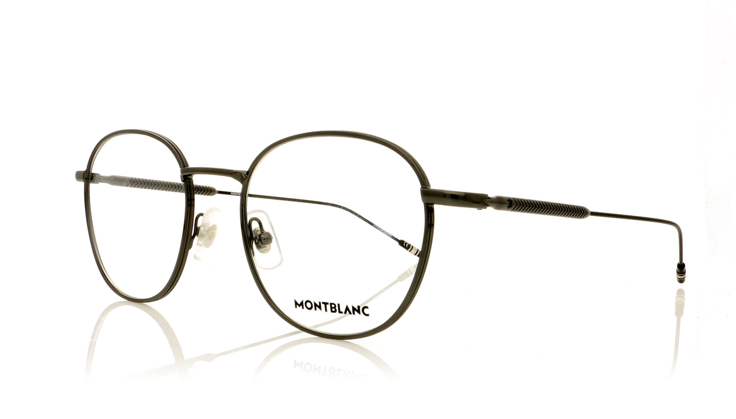 Mont Blanc MB0048O 1 Ruthenium Glasses - Angle