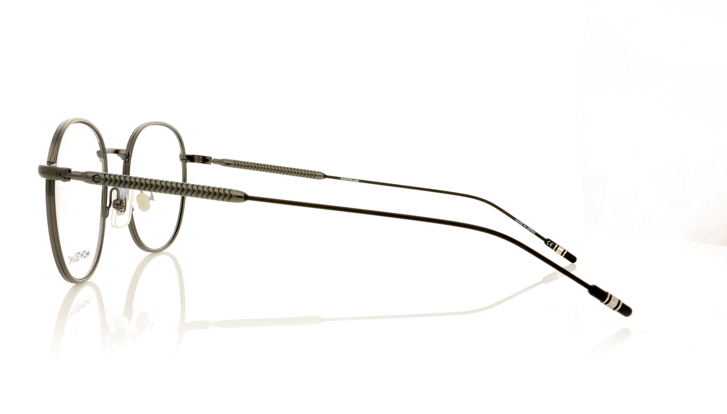 Mont Blanc MB0048O 1 Ruthenium Glasses - Side