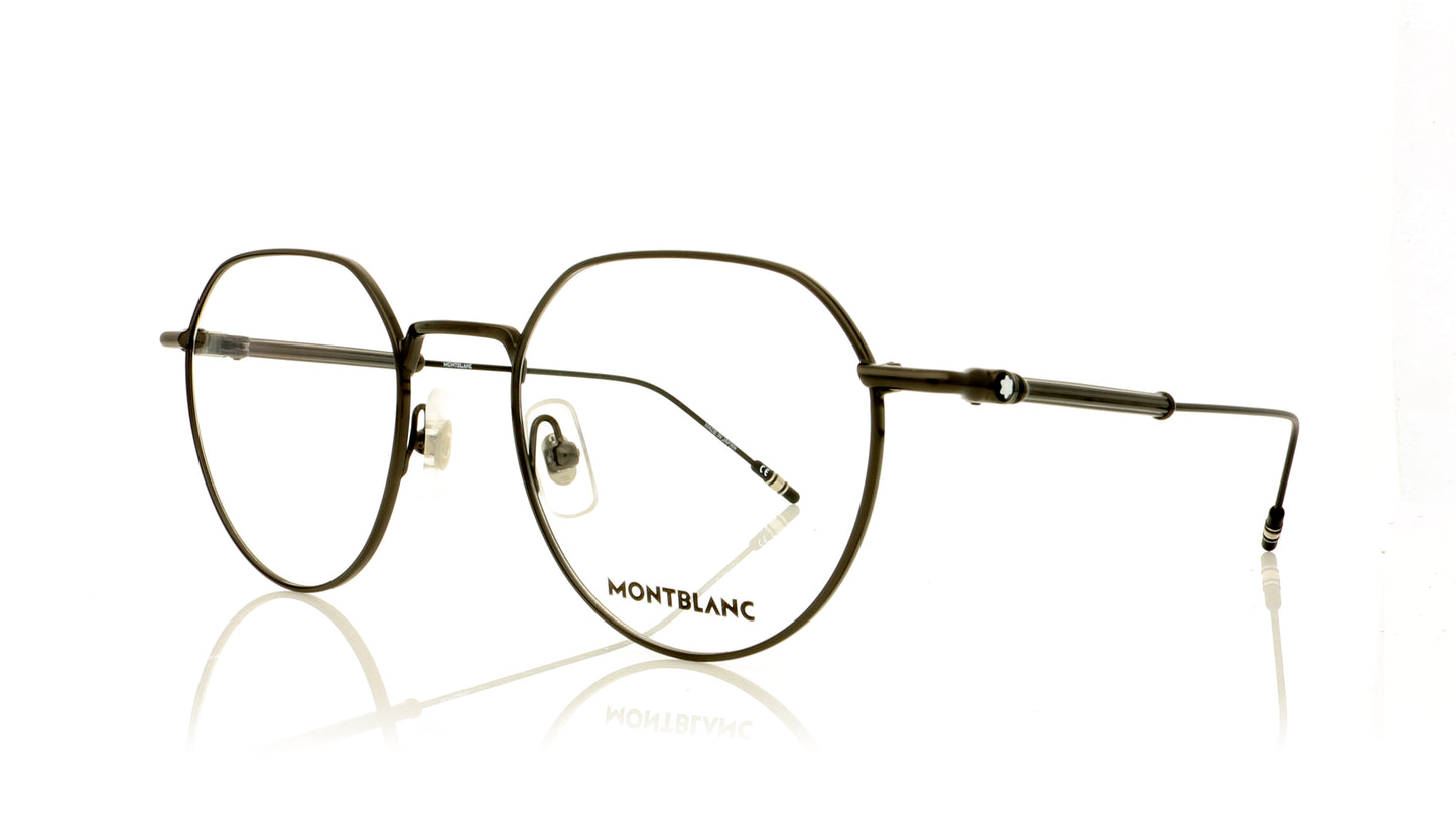 Mont Blanc MB0060O 1 Ruthenium Glasses - Angle