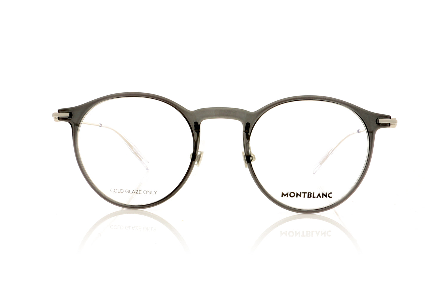 Mont Blanc MB0099O 1 Grey-Silver Glasses - Front