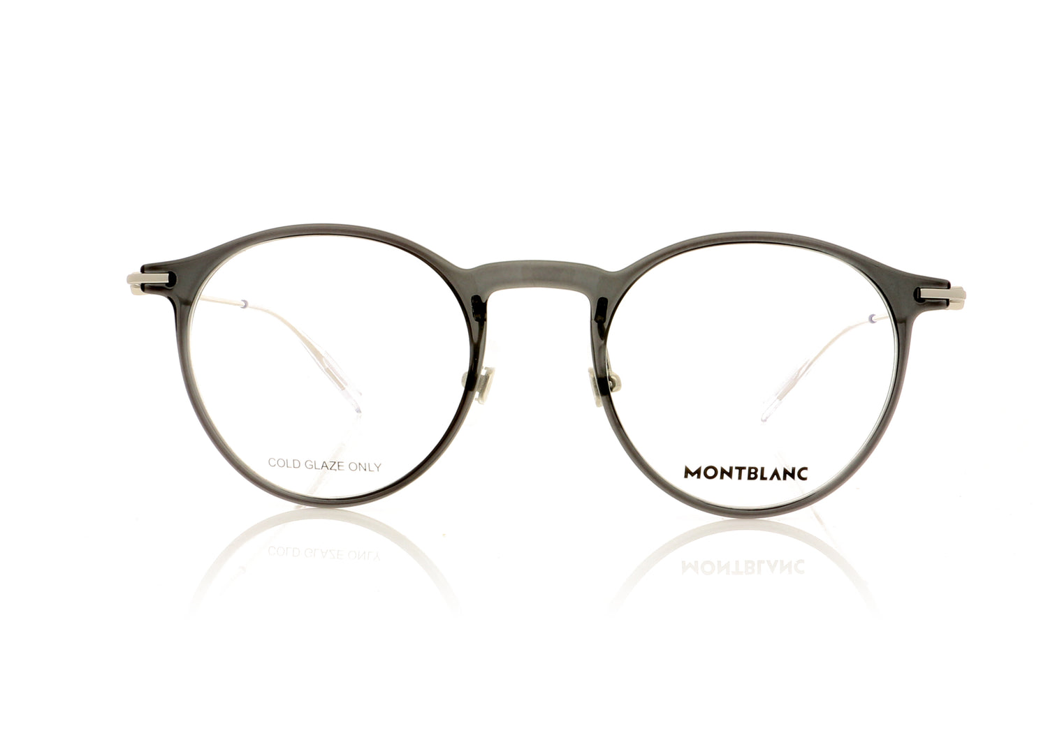 Mont Blanc MB0099O 1 Grey-Silver Glasses - Front