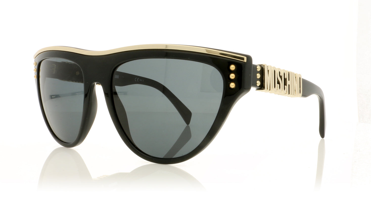Moschino MOS002/S 807IR Black Sunglasses - Angle