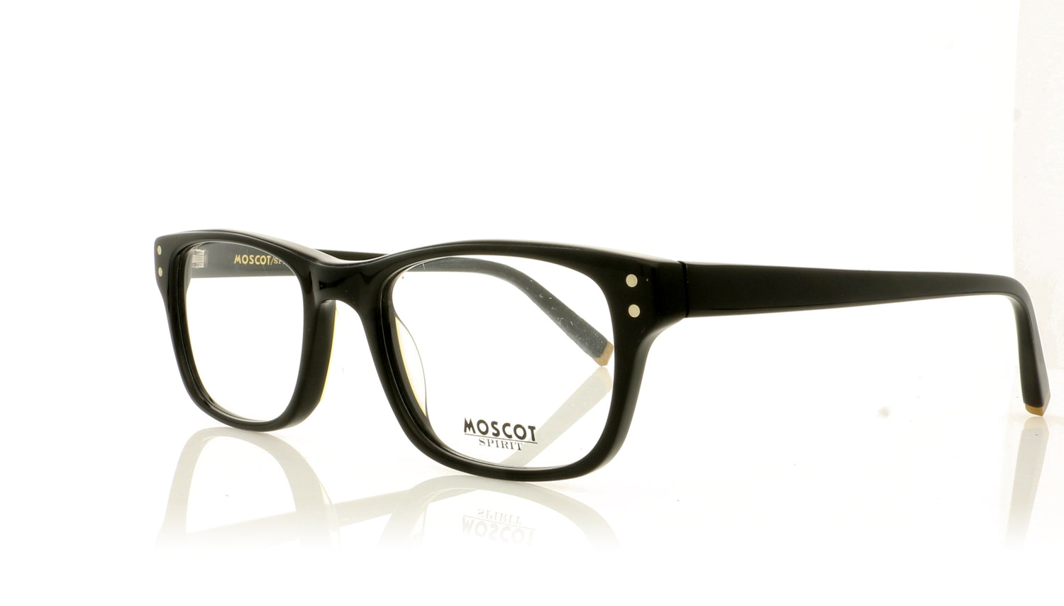 Moscot Alex 200 Black Glasses - Angle