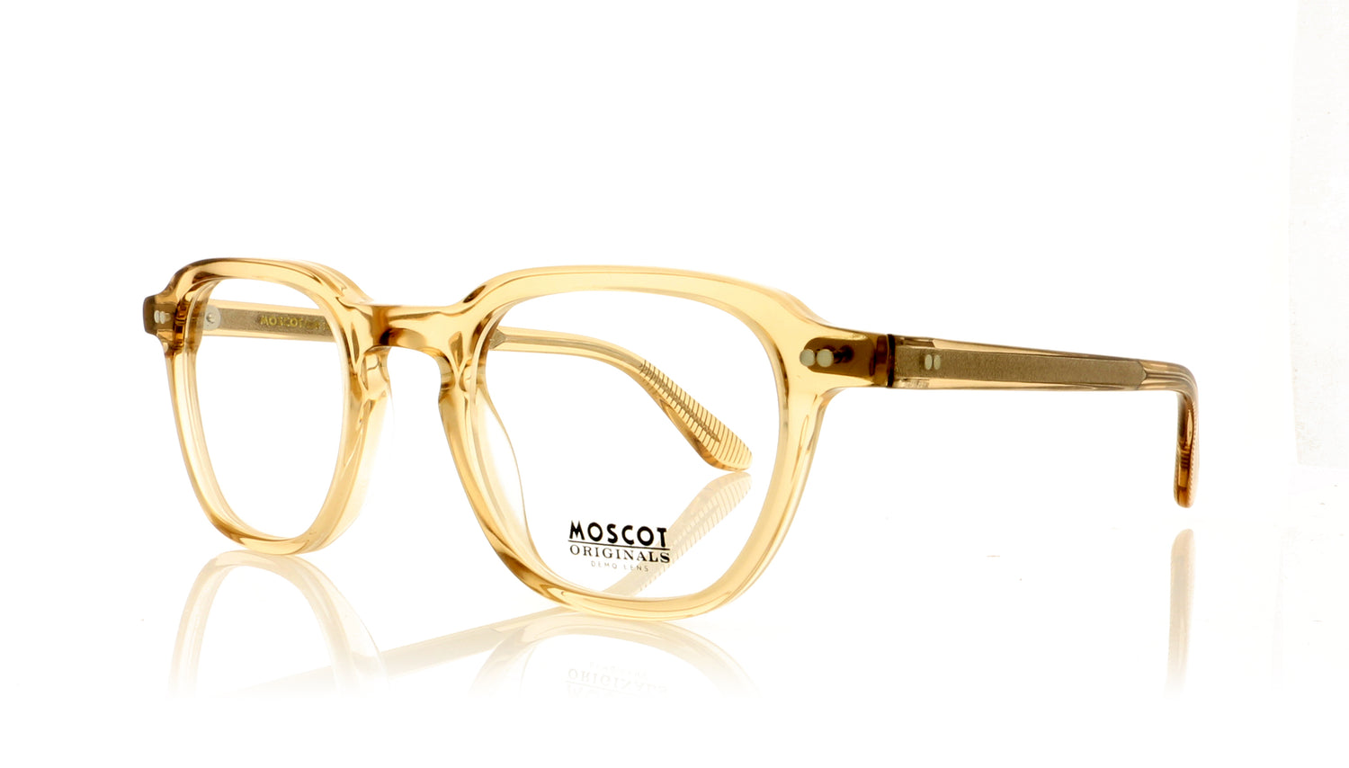 Moscot Billik 0312-01 Cinnamon Glasses - Angle