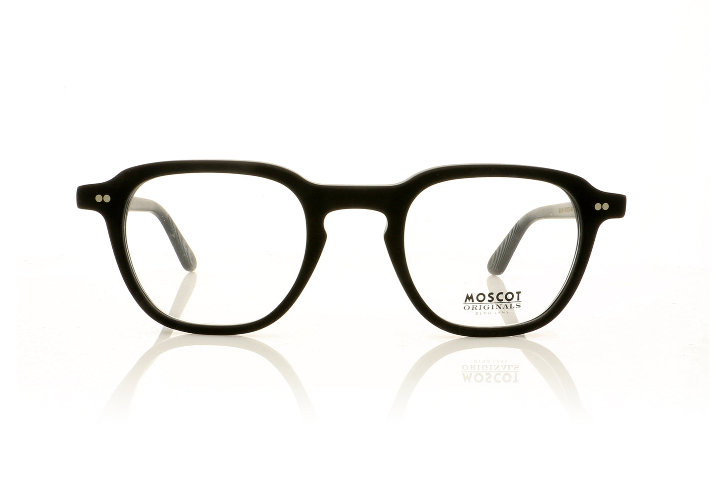 Moscot Billik Matte Black Matte Black Glasses - Front