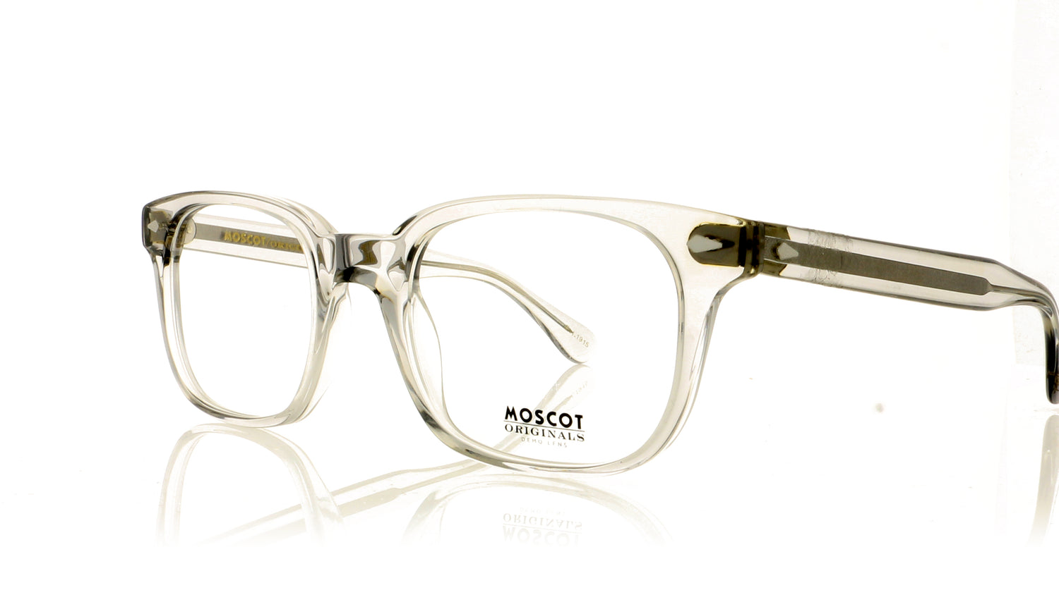 Moscot Boychik 1202 Light Grey Glasses - Angle