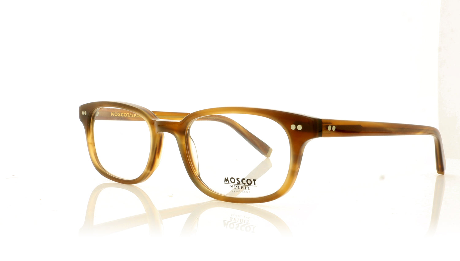 Moscot Brandon 401 Dark Blonde Glasses - Angle
