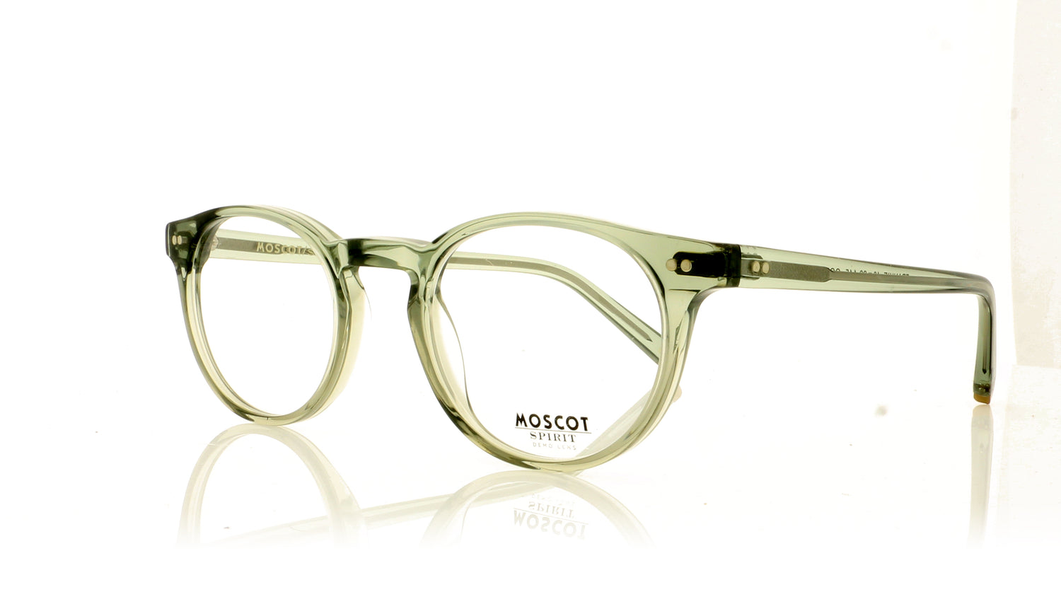 Moscot Frankie 1900 Sage Glasses - Angle