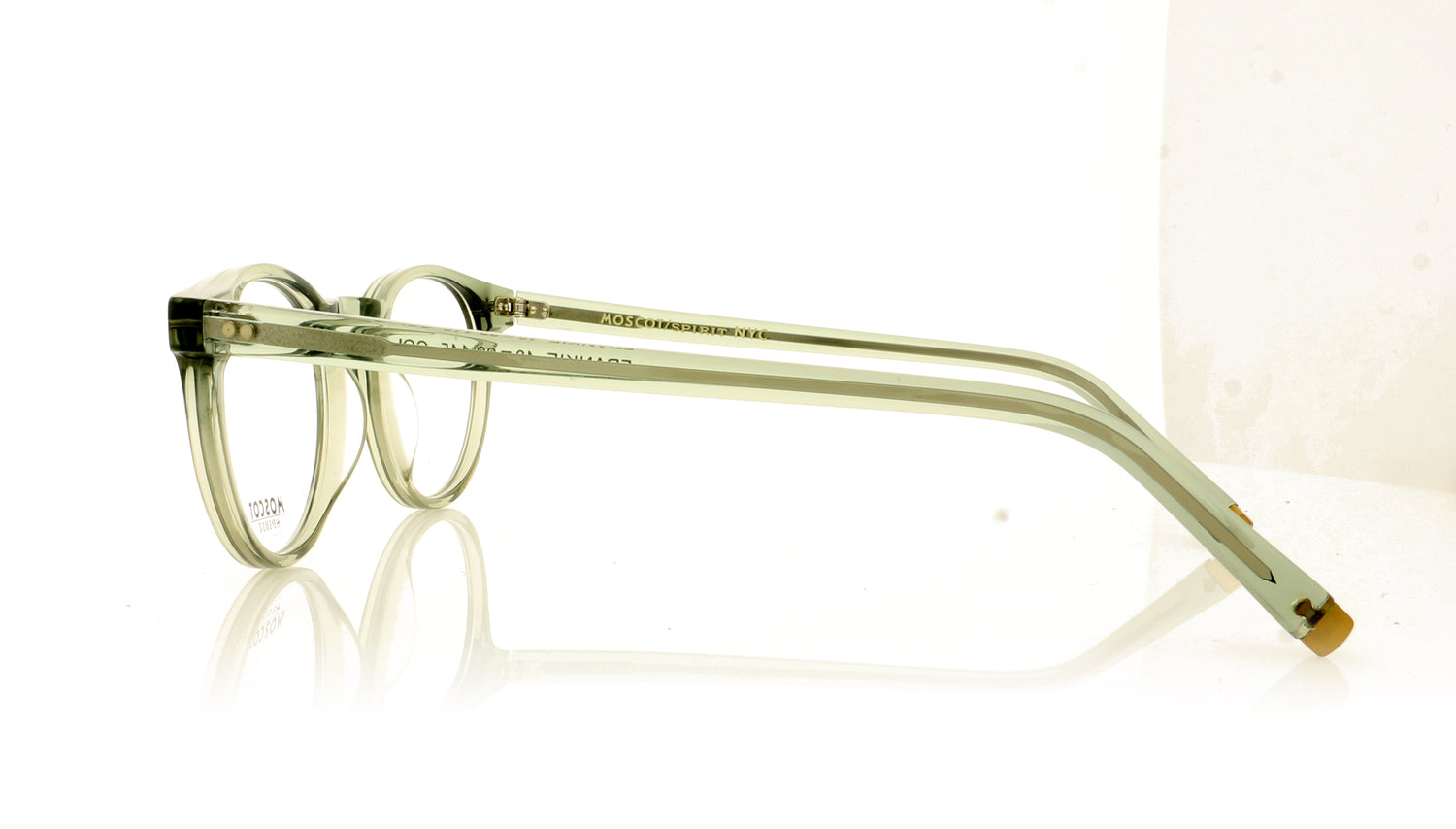 Moscot Frankie 1900 Sage Glasses - Side