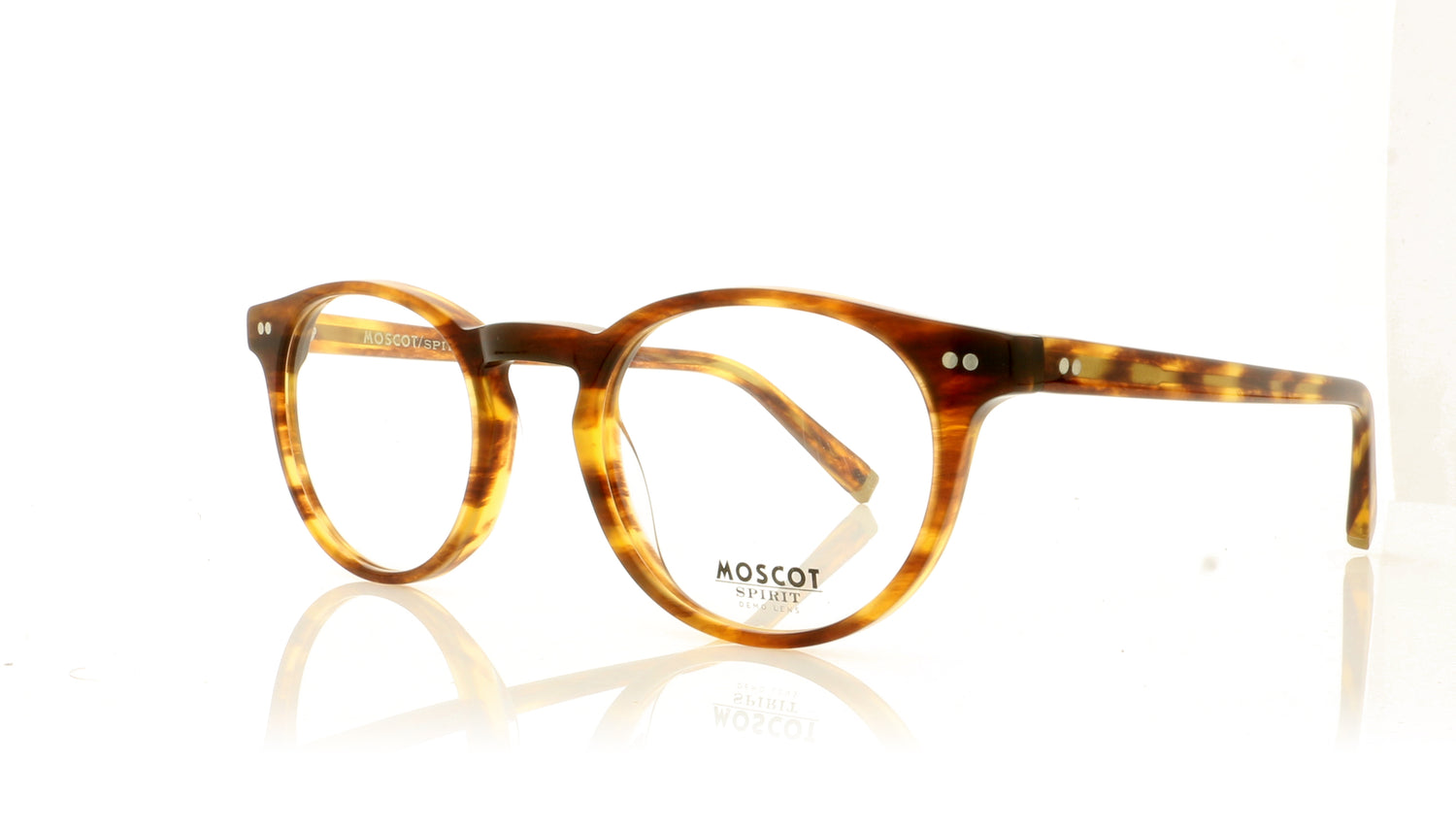 Moscot Frankie 2201 Vintage Tortoise Glasses - Angle