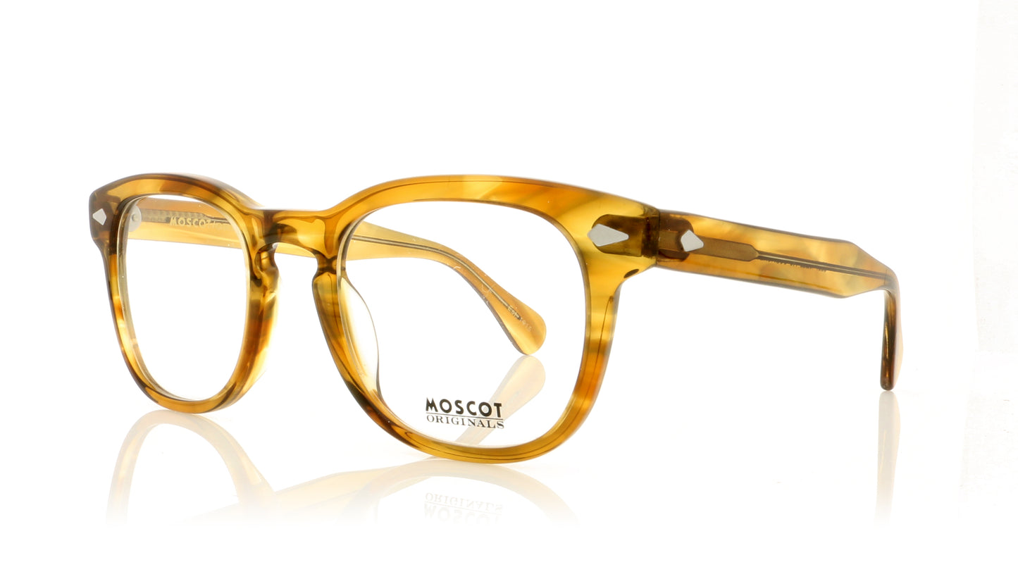 Moscot Gelt Honey Blonde HB Glasses - Angle