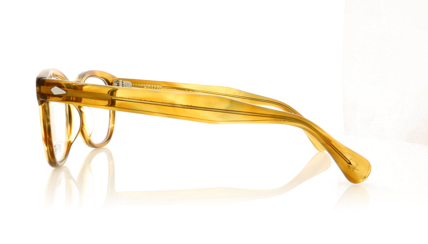 Moscot Gelt Honey Blonde HB Glasses - Side