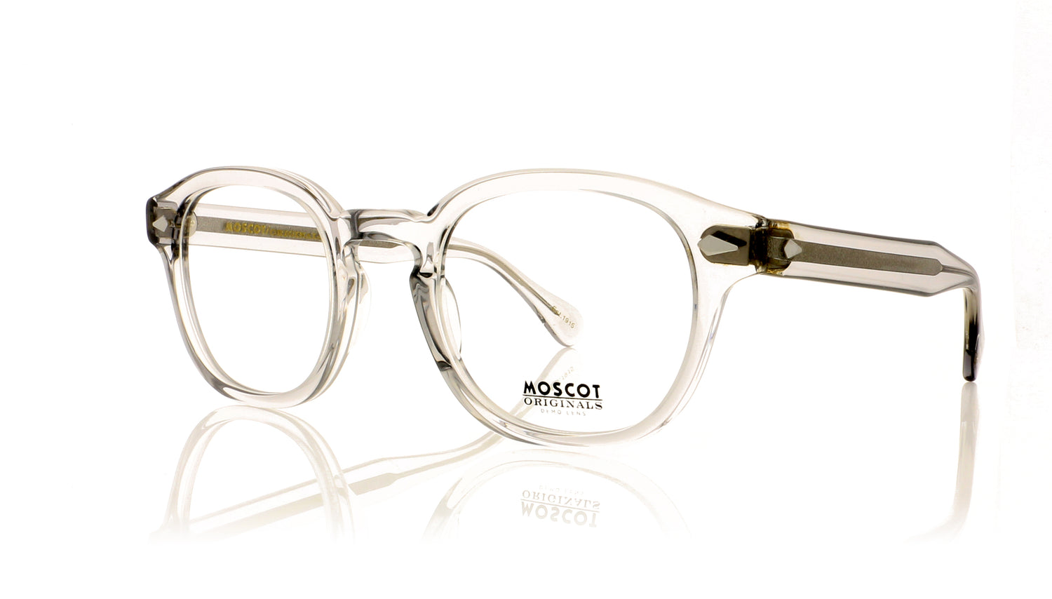Moscot Lemtosh 1202-01 Light grey Glasses - Angle