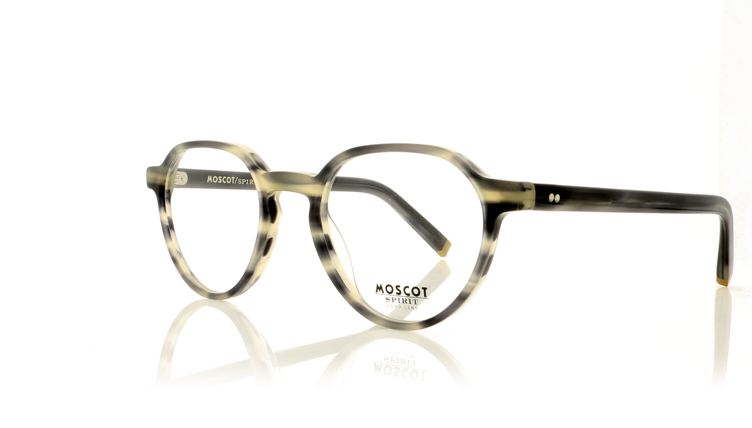 Moscot Les 0712-01 Grey Tortoise Glasses - Angle