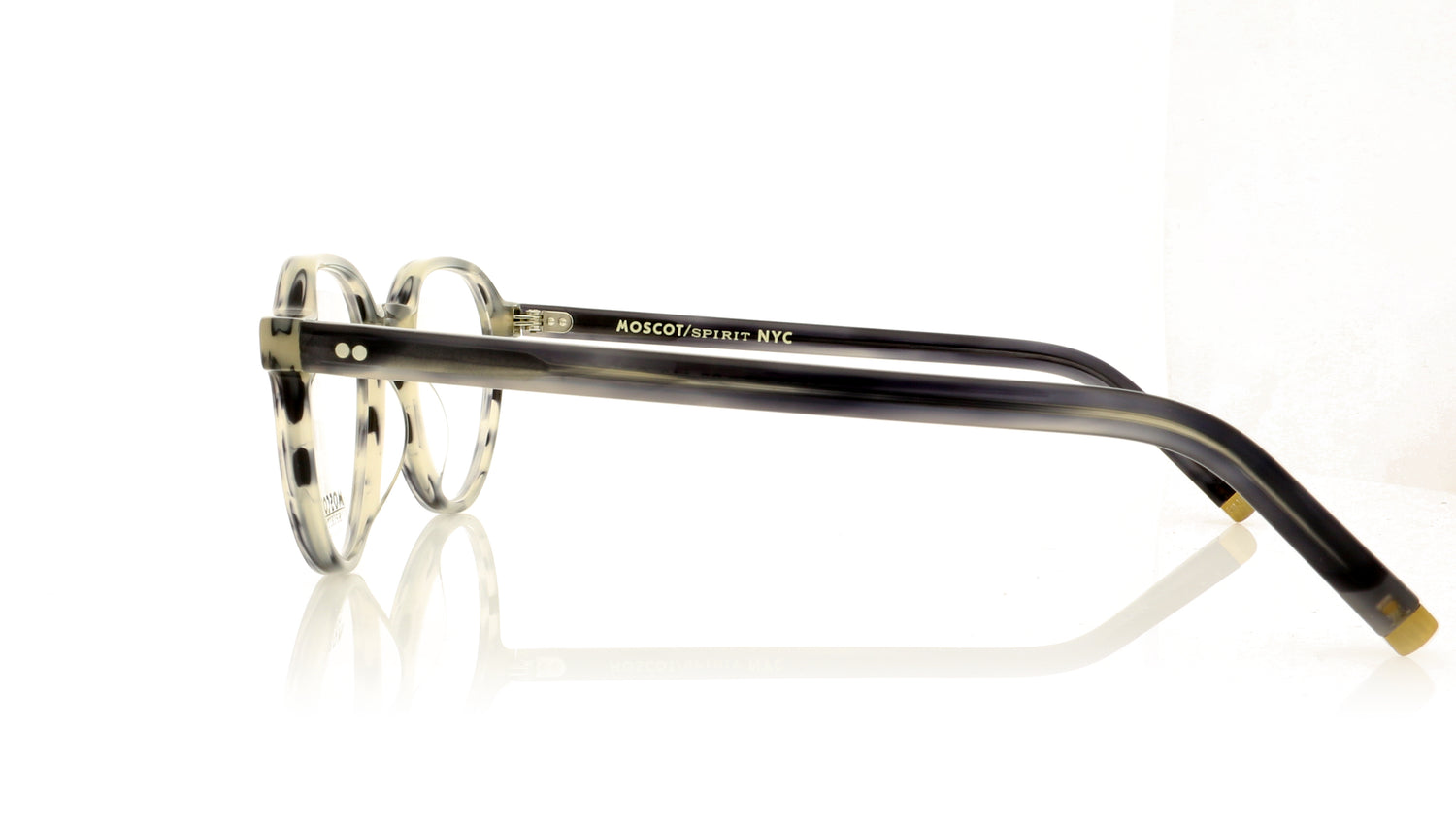 Moscot Les 0712-01 Grey Tortoise Glasses - Side