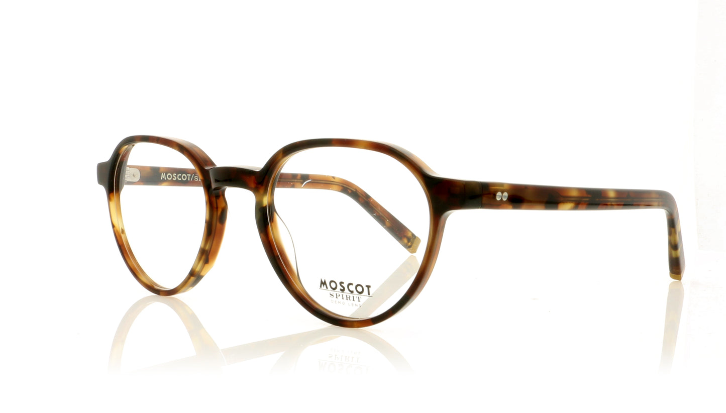 Moscot Les Tortoise Spot Glasses - Angle