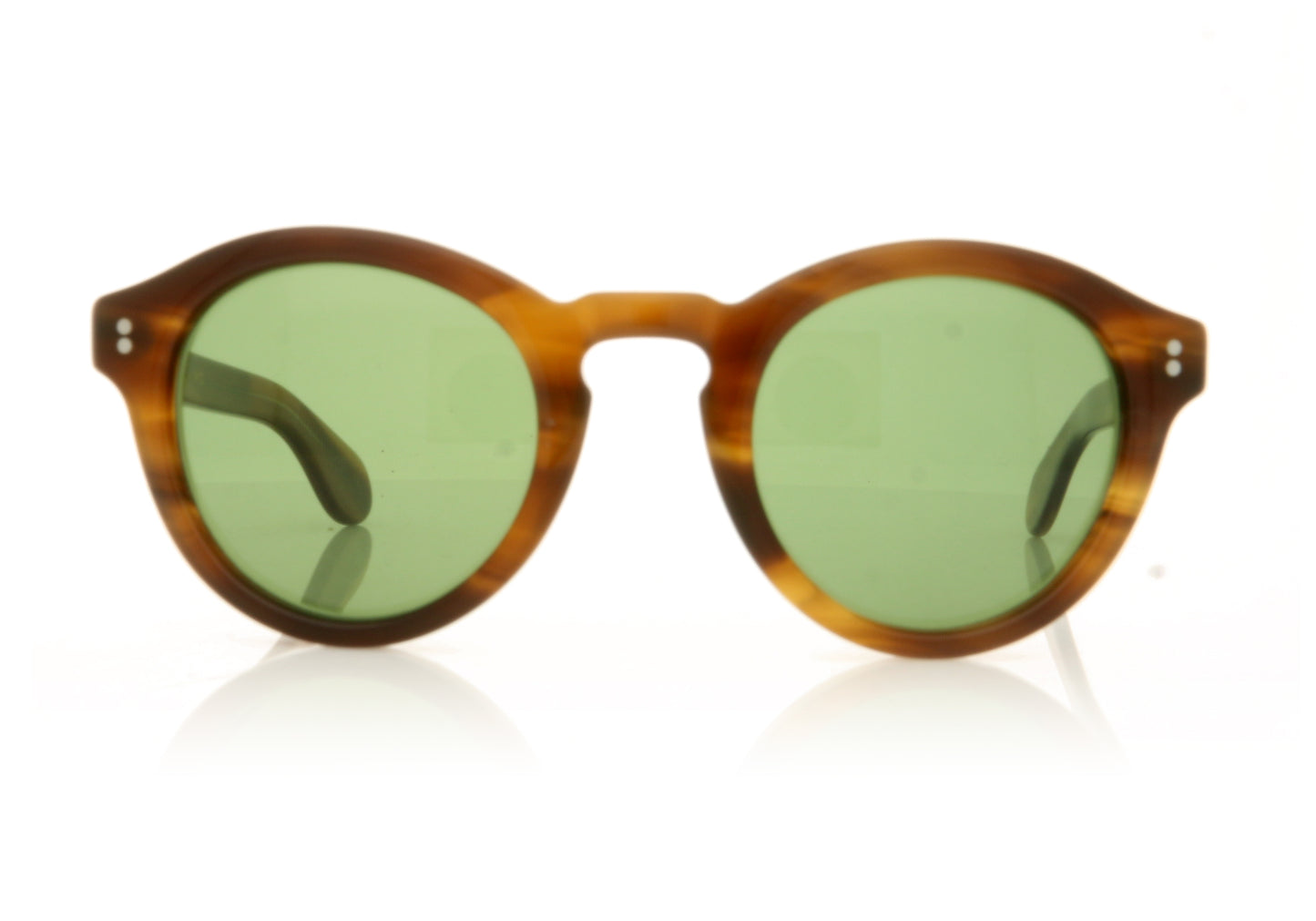 Moscot Keppe Sun Dark Blonde Green Dark Blonde Green Sunglasses - Front