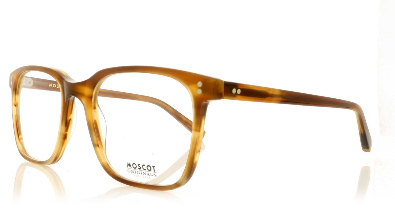 Moscot Travis 0401-01 Dark Blonde Glasses - Angle