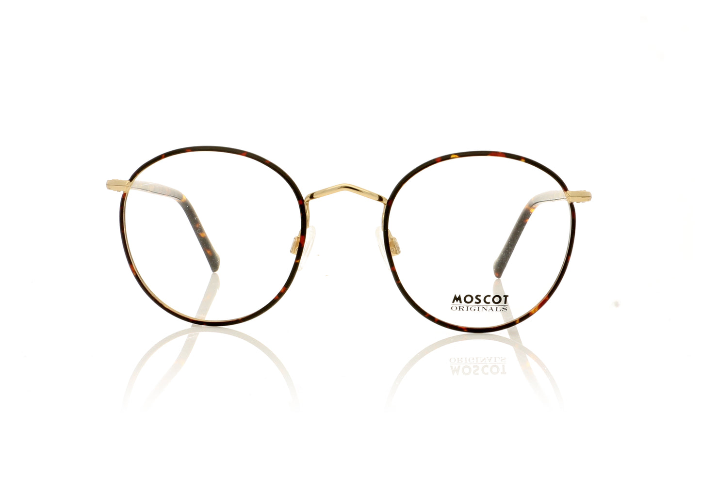 Moscot Zev 2006 Tortoise Gold Glasses - Front