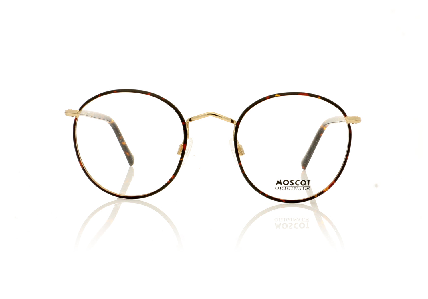 Moscot Zev 2006 Tortoise Gold Glasses - Front