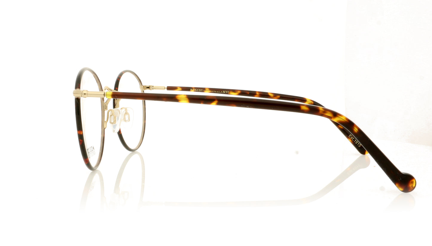 Moscot Zev 2006 Tortoise Gold Glasses - Side