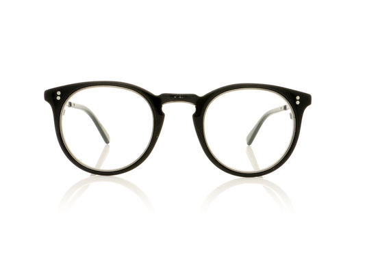 Mr. Leight Crosby C ML1013 BK-PW Black Glasses - Front