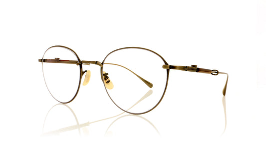 Mr. Leight Getty S MPL-ATG/PLM Maple-Antique Gold Sunglasses - Angle