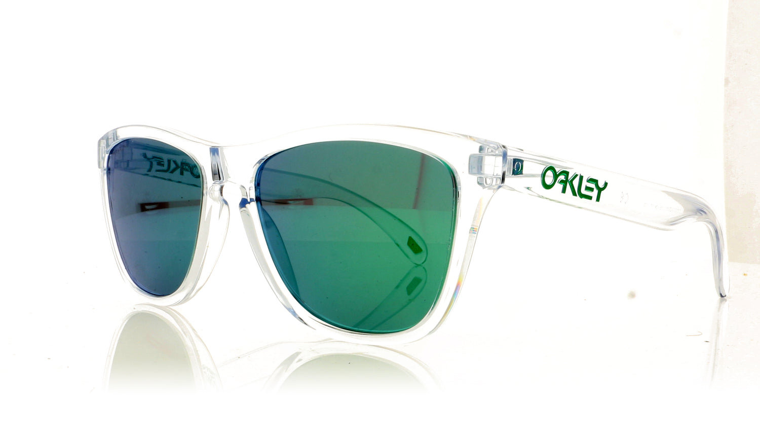 Oakley Frogskins 9013D6 Crystal Clear Sunglasses - Angle