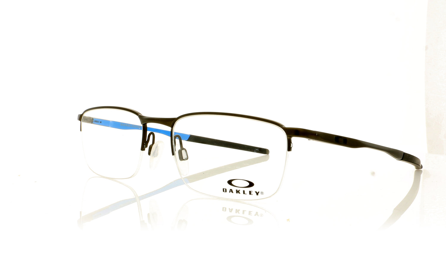 Oakley Barrelhouse 0.5 317406 Pewter Sky Blue Glasses - Angle