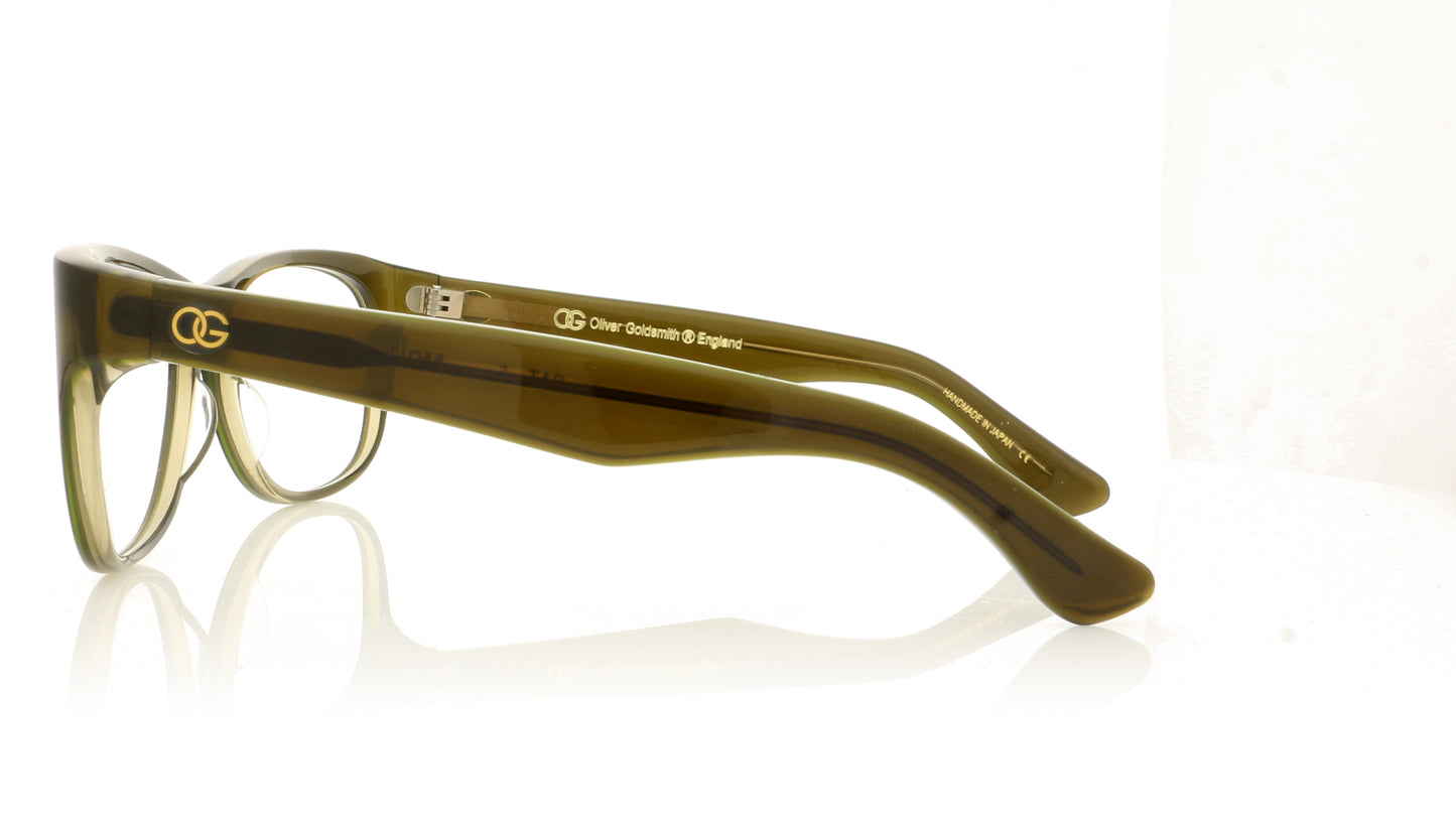 Oliver Goldsmith Cat OL Olive Leaf Glasses - Side