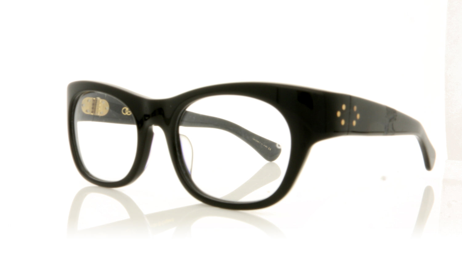 Oliver Goldsmith Counsellor Nero Nero Glasses - Angle