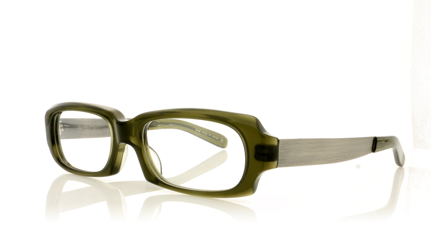 Oliver Goldsmith Empress Forest Green Glasses - Angle