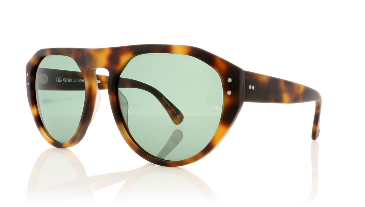 Oliver Goldsmith Gopas 3 Matte Dark Tort Sunglasses - Angle