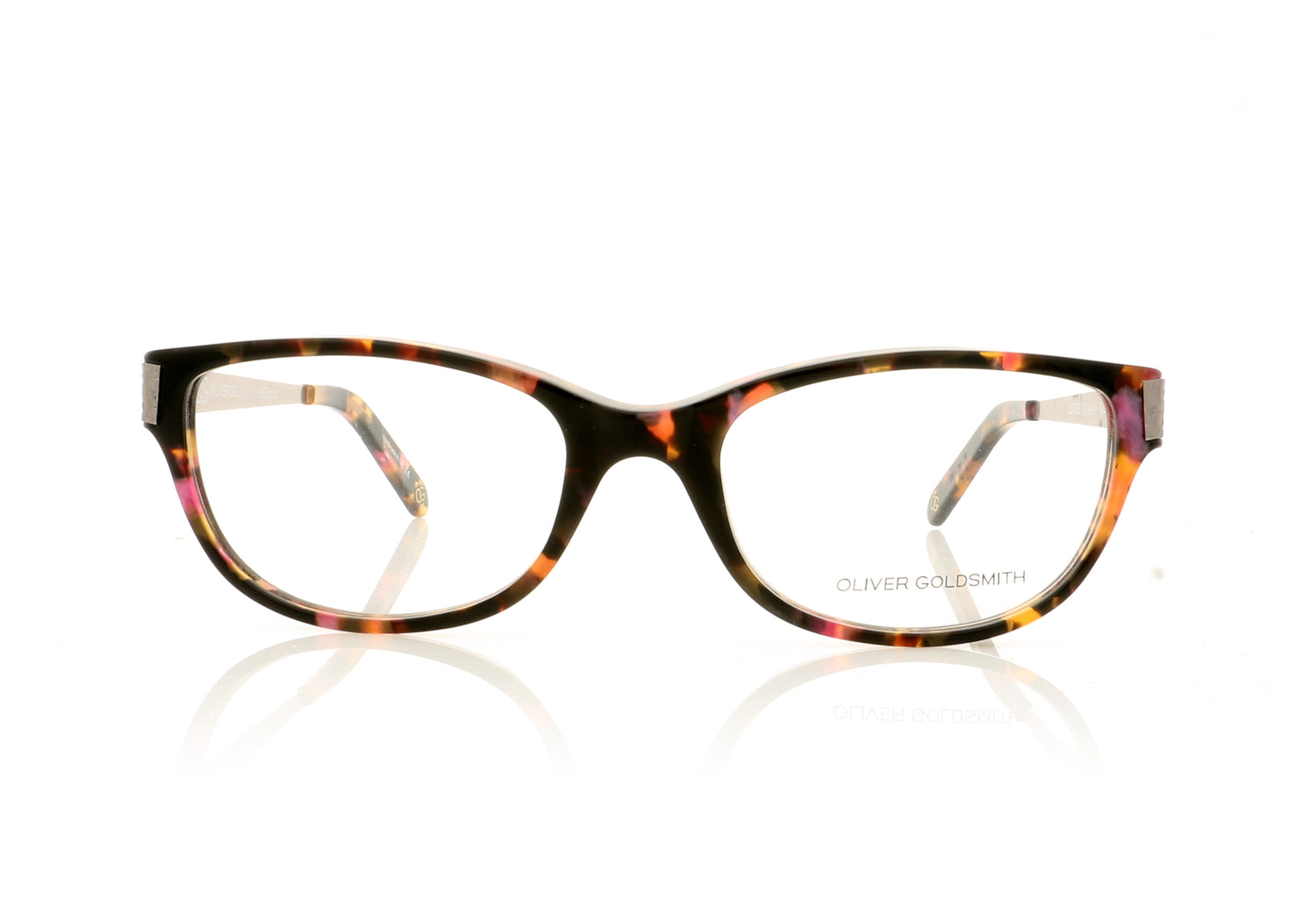 Oliver Goldsmith Justine PT Pink Tortoise Glasses - Front