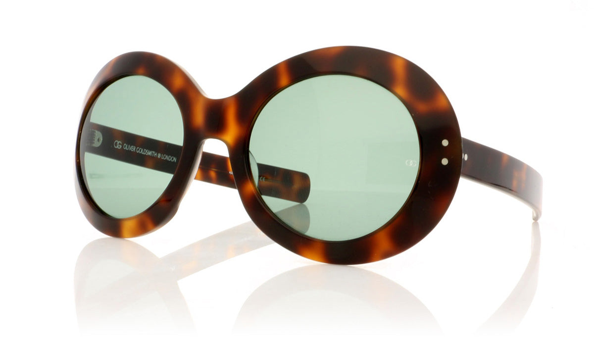 Oliver Goldsmith Koko 99 Dark Tortoiseshell Sunglasses - Angle