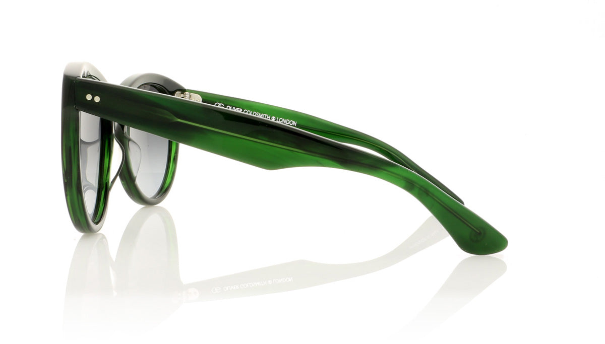 Oliver Goldsmith Manhattan 99 Evergreen Sunglasses - Side