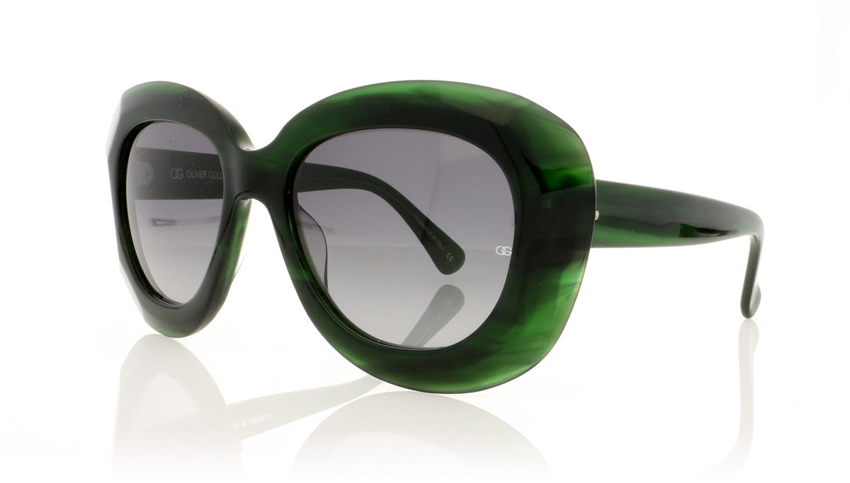 Oliver Goldsmith Norum 11 Evergreen Sunglasses - Angle