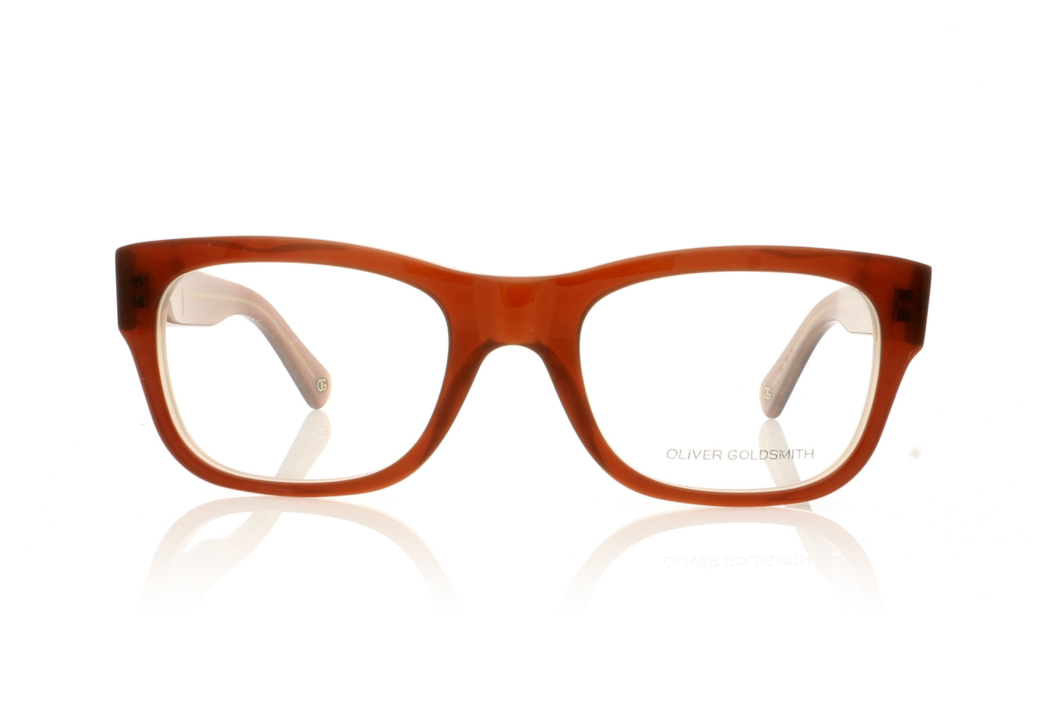 Oliver Goldsmith President BR Brown Glasses - Front