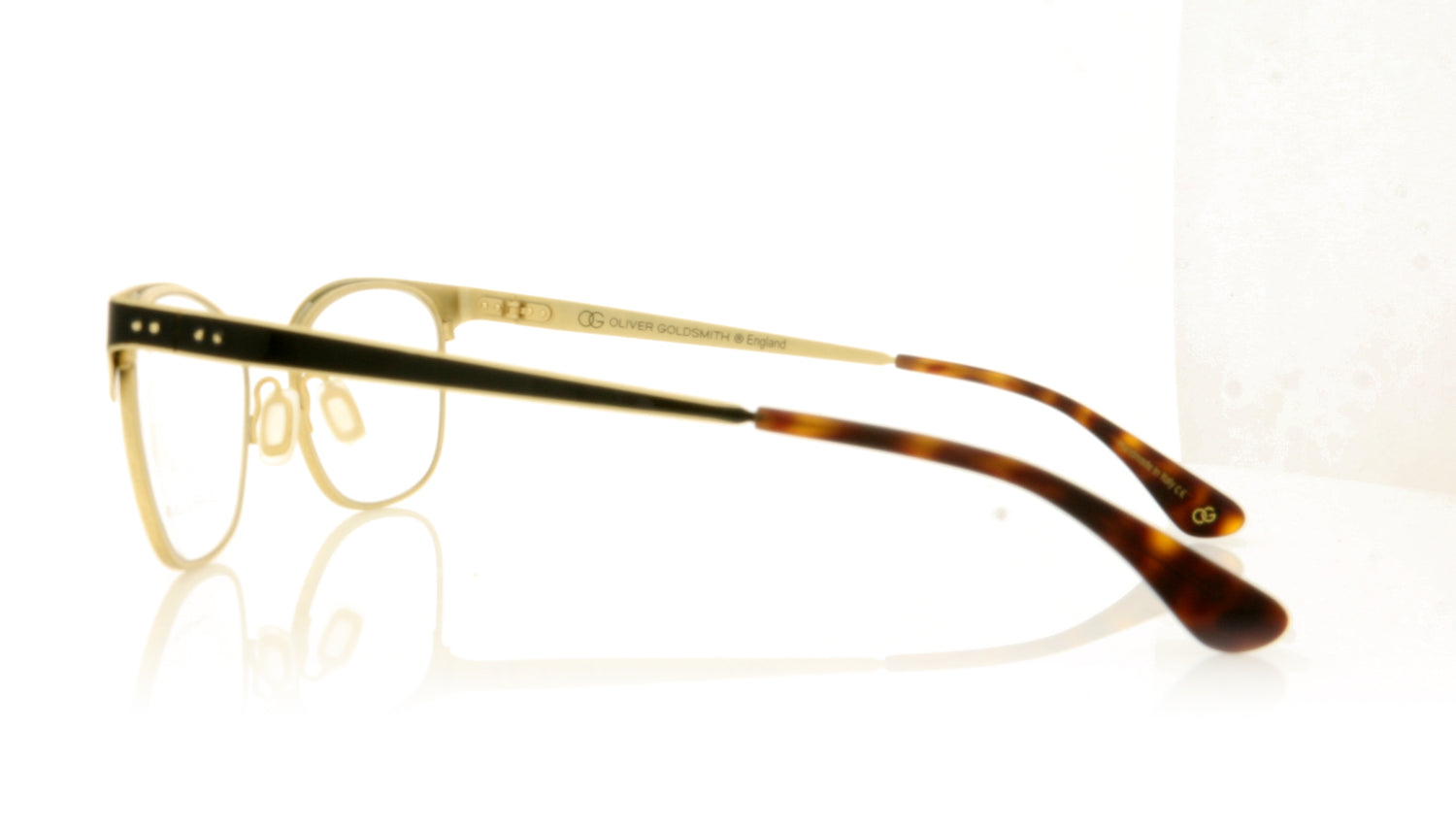 Oliver Goldsmith Terry 2 Gold Glasses - Side