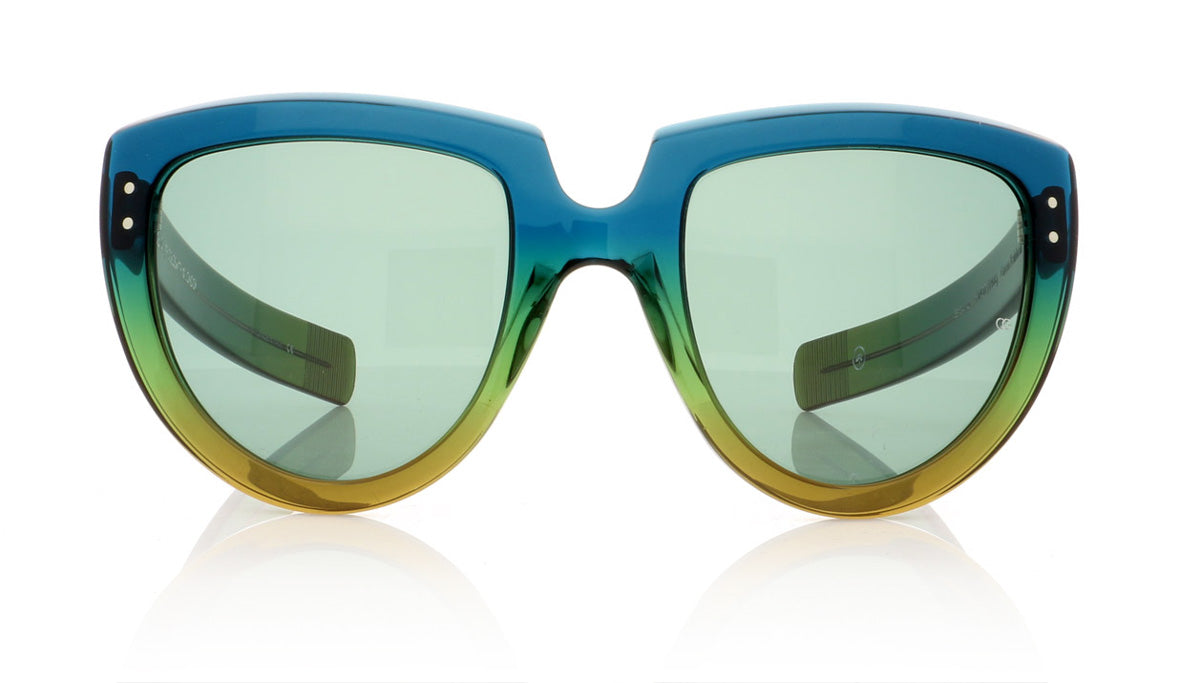 Oliver Goldsmith Y-Not 17 Green Rainbow Sunglasses - Front