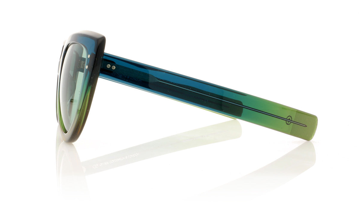 Oliver Goldsmith Y-Not 17 Green Rainbow Sunglasses - Side