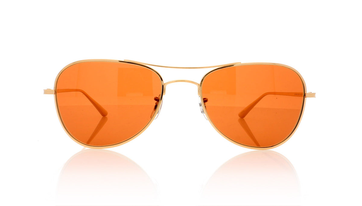 Oliver Peoples Executive suite CL41053/S 525753 Brushed Gold Sunglasses - Front