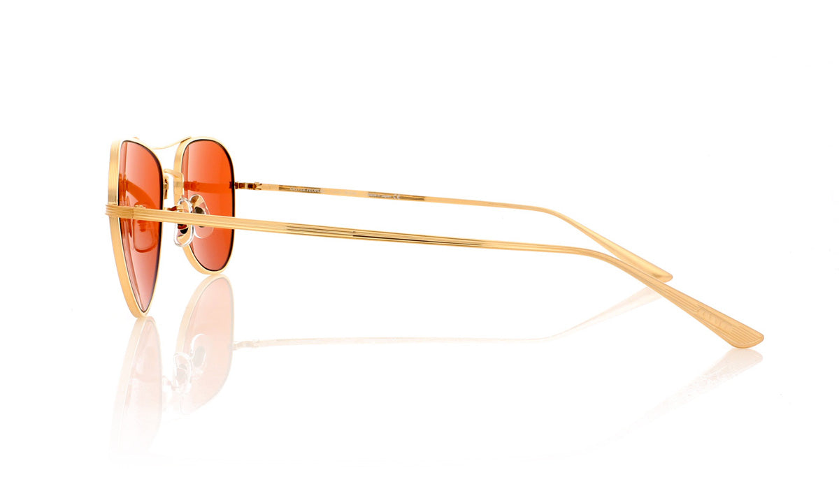 Oliver Peoples Executive suite CL41053/S 525753 Brushed Gold Sunglasses - Side