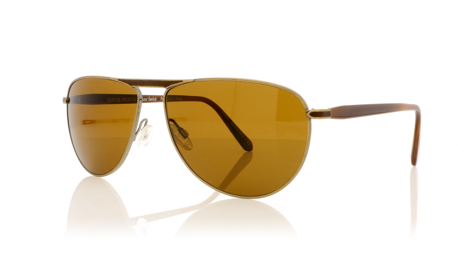 Oliver Peoples Conduit Street OV1213SQ 5039N6 Antique Gold Sunglasses - Angle