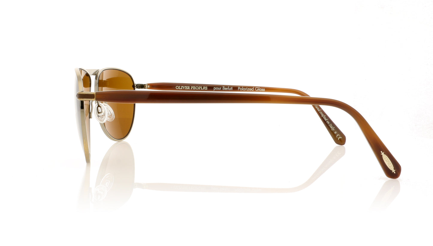 Oliver Peoples Conduit Street OV1213SQ 5039N6 Antique Gold Sunglasses - Side