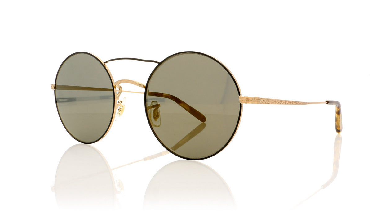 Oliver Peoples Nickol OV1214S 5271Y5 Brushed Gold Sunglasses - Angle