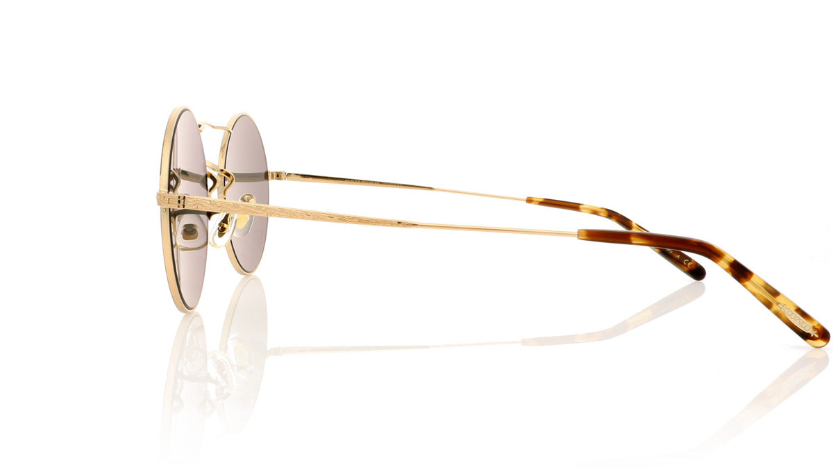 Oliver Peoples Nickol OV1214S 5271Y5 Brushed Gold Sunglasses - Side