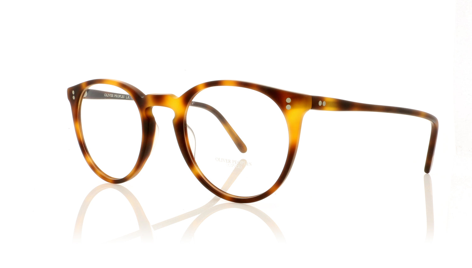 Oliver Peoples O'Malley OV5183 1552 Semi Matte Dark Mahogany Glasses - Angle