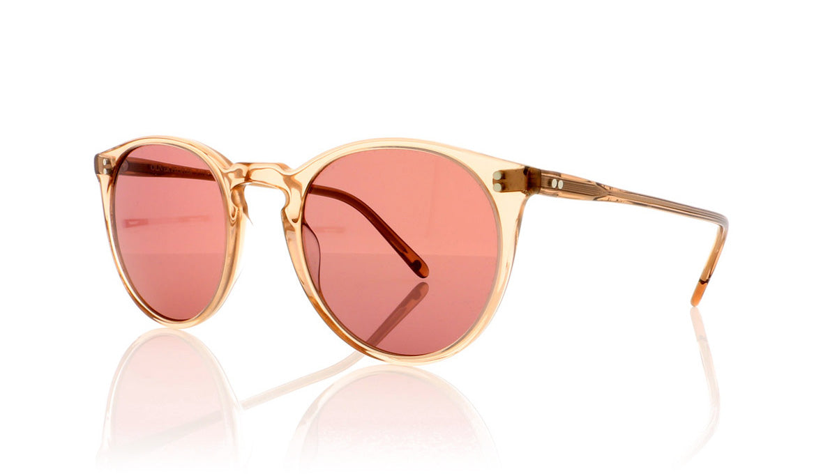 Oliver Peoples The Row O'malley NYC OV5183SM 15553O Translucent Amber Sunglasses - Angle