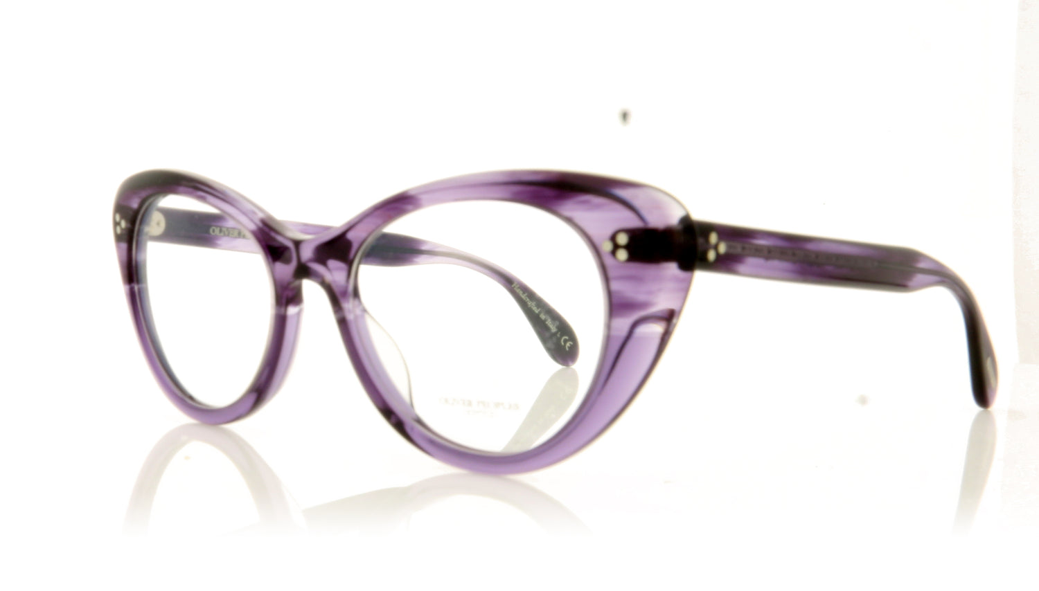 Oliver Peoples Rishell 1682 Dark Lilac Vsb Glasses - Angle